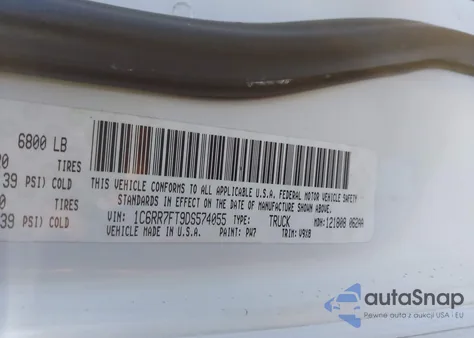 2013 Ram 1500 Express из США, поврежденный, VIN 1C6RR7FT9DS574055